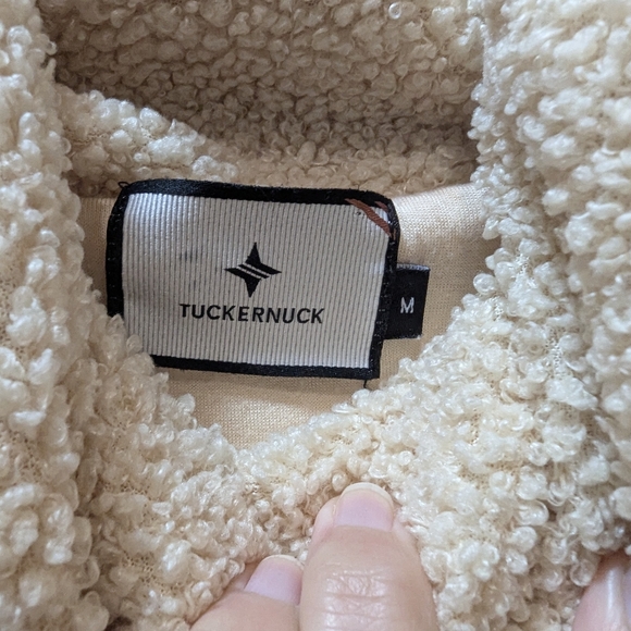 Tuckernuck Rollins Funnel Neck Sherpa Teddy Sweatshirt Size M - Picture 5 of 8